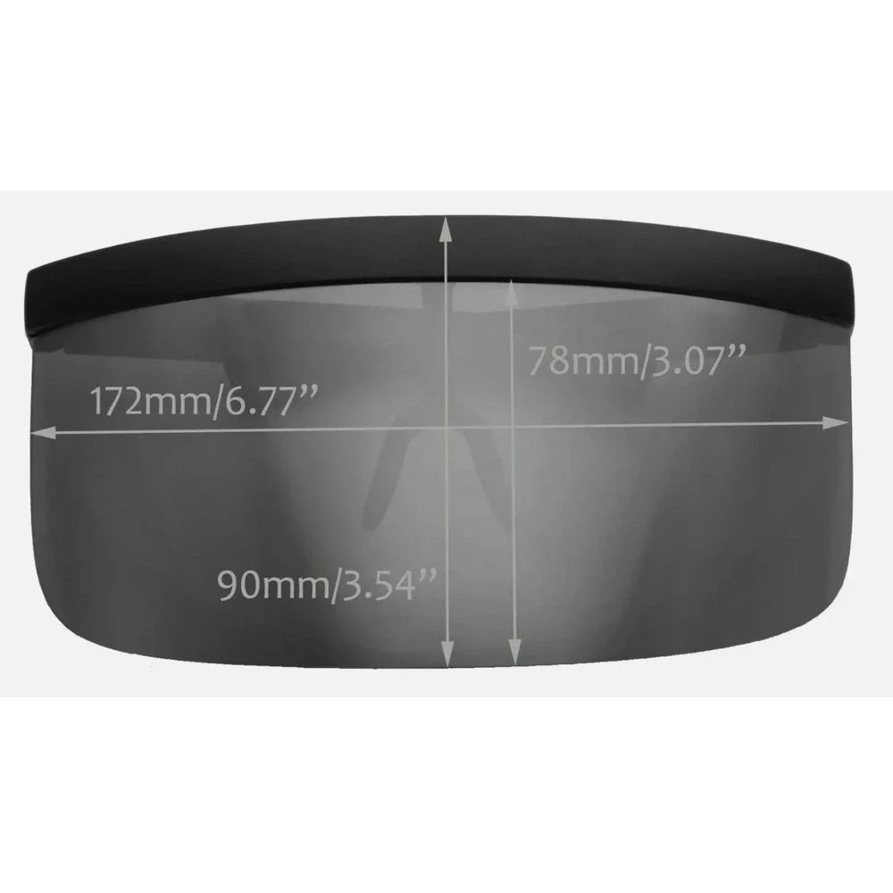 Visor Sunglasses Men Futuristic Face Shield‎ Glasses Gold Mirror Oversized Gafas